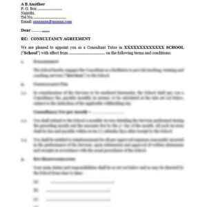 Consultancy Agreement | Netsheria Service Agreement templates in Kenya