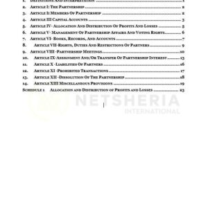 General Partnership Deed | Netsheria Legal Documents in Kenya