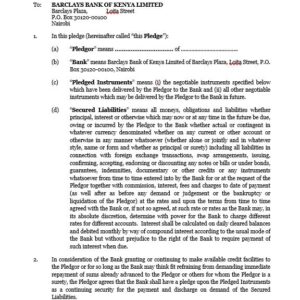 Letter of pledge | Netsheria online legal documents | Netsheria Capital Raising And Financing, Loan Agreements Online