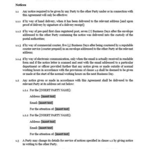 Standard Clauses in Commercial Contracts | Netsheria Business Agreement Documents in Kenya