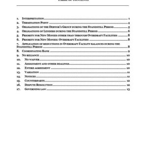 Standstill agreement | Netsheria legal documents online