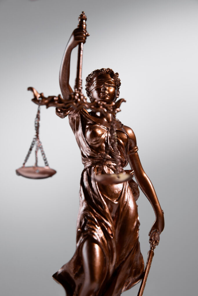 The statue of lady justice | Netsheria International LLP legal services online platform